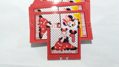 Capa para Pirulito Personalizada Minnie