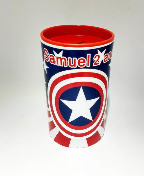 Cofrinho Personalizado Capitão America
