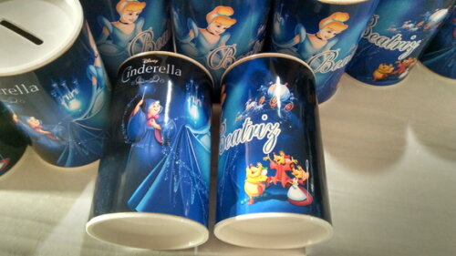 Cofrinho Personalizado Cinderela