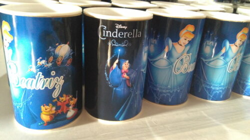 Cofrinho Personalizado Cinderela