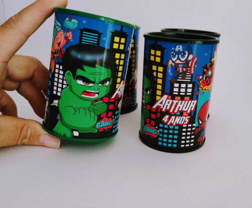 Cofrinho Personalizado Super Heróis