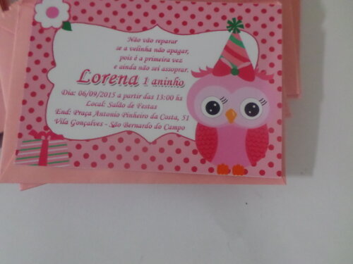 convite corujinha