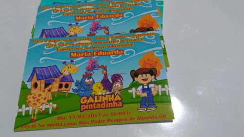 Convite galinha pintadinha