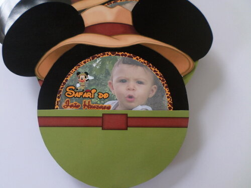 Convite mickey safari