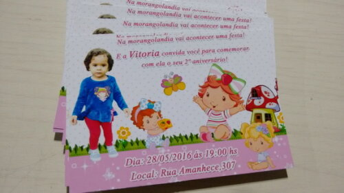 convite moranguinho baby