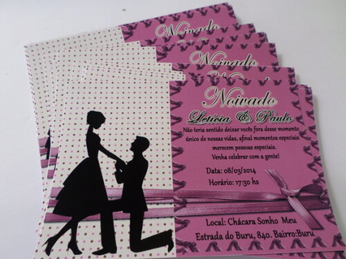 Convite noivado