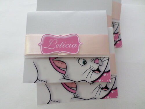 Convite personalizado gata marie