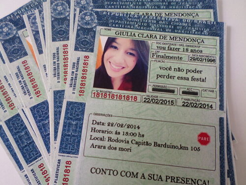 Convite Personalizado para 18 Anos