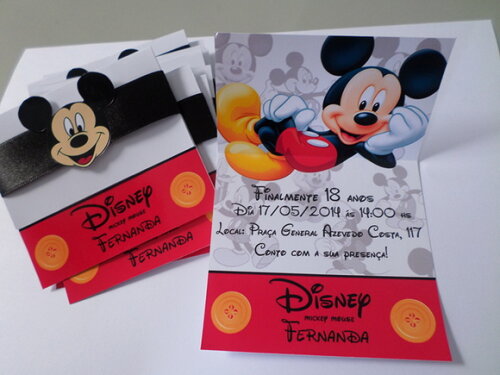 Convites Personalizados Mickey