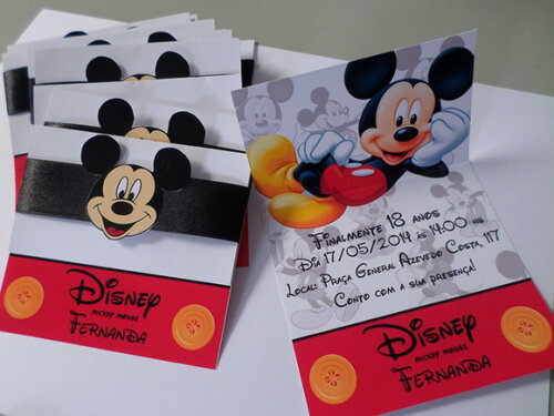 Convites Personalizados Mickey