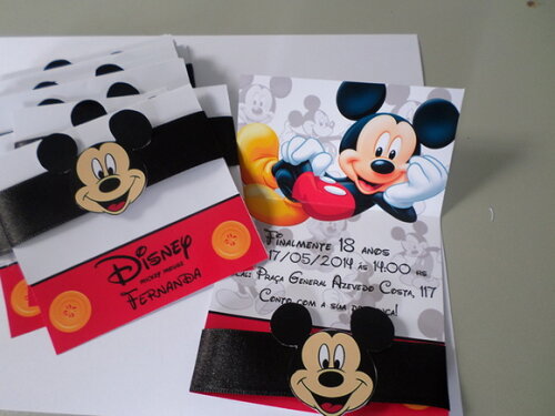 Convites Personalizados Mickey