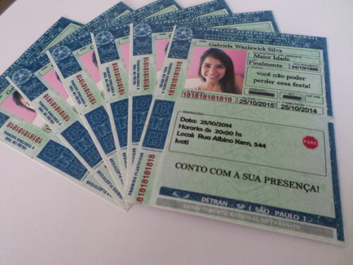 Convites Personalizados Para 18 Anos