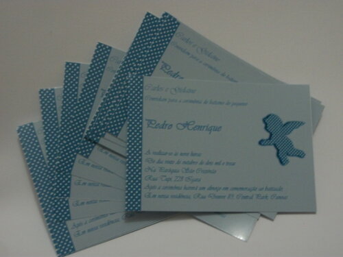 Convites Personalizados para batizado