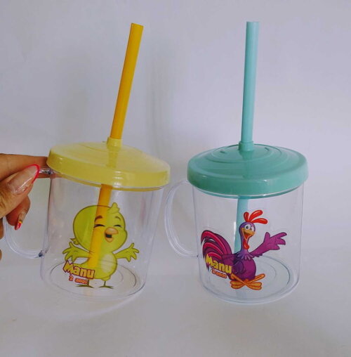 Copo Canudo Personalizado Galinha Pintadinha