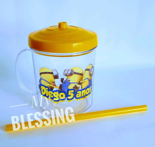 Copo com Canudo Minions