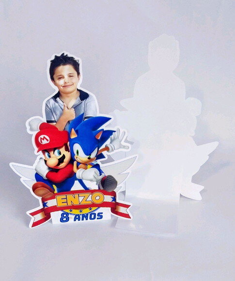 Display de Mesa Personalizado Mario x Sonic