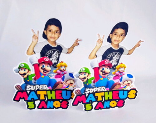 Display de Mesa Personalizado Super Mario