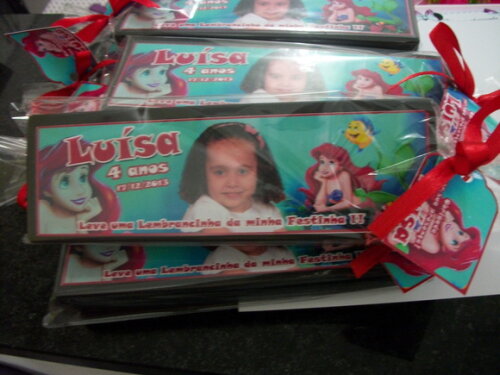 Dominó Personalizado Pequena Sereia