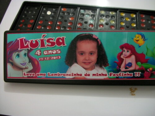 Dominó Personalizado Pequena Sereia