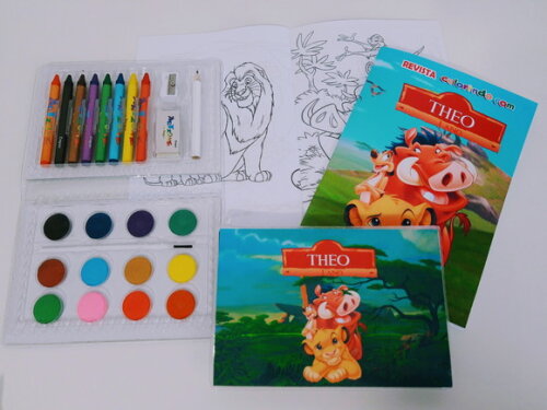 Estojo Aquarela Personalizado Rei Leão