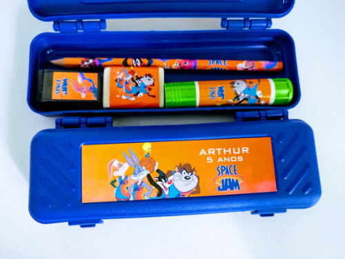 Estojo Escolar Personalizado Space Jam