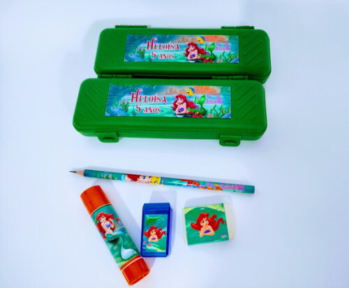 Estojo Escolar Personalizado Pequena Sereia
