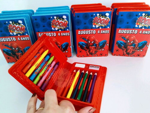 Estojo Personalizado Pintura Homen Aranha