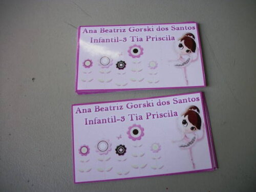 Etiquetas escolar