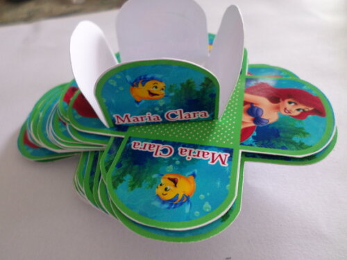 Forminha Personalizada Pequena Sereia