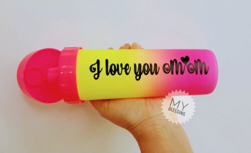 Garrafa de Agua Personalizada Degrade