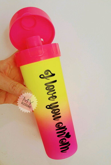 Garrafa de Agua Personalizada Degrade
