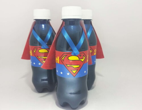Guaranas Personalizados superman mulher maravilha