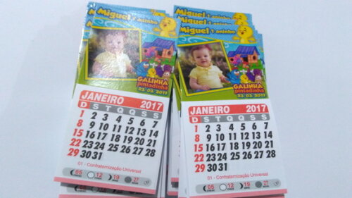 Imã Calendário Galinha Pintadinha