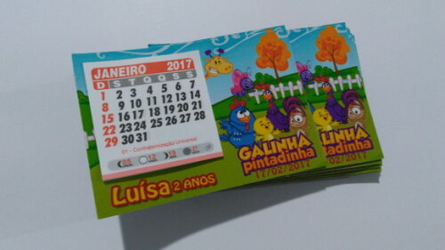Imã Calendário Galinha Pintadinha