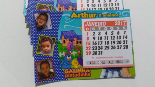 Imã Calendário Galinha Pintadinha