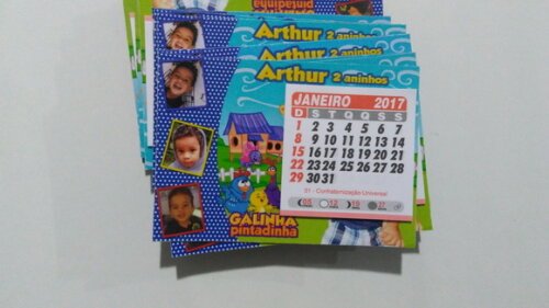 Imã Calendário Galinha Pintadinha