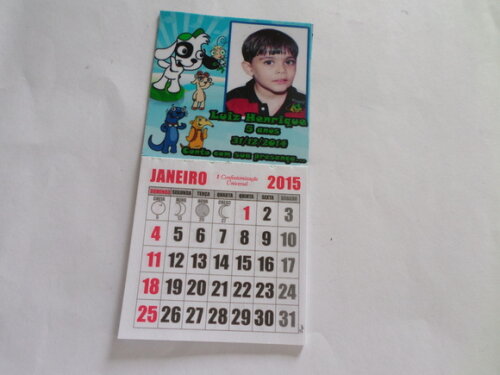 Imã com calendario dok
