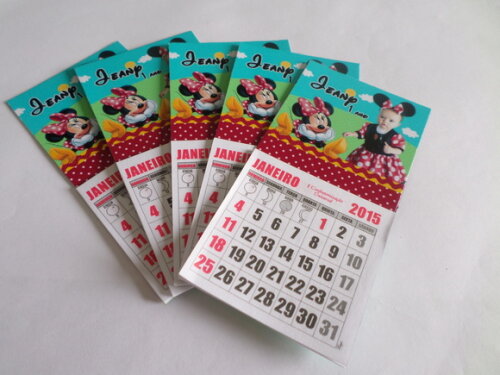 imã minnie vermelha com calendario