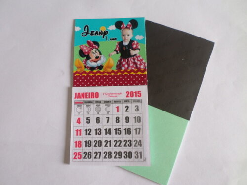 imã minnie vermelha com calendario