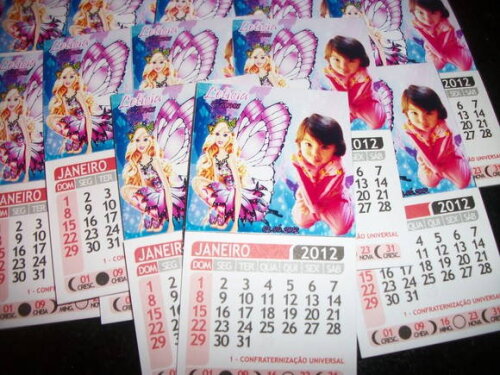 Ímãs para geladeira com calendário!