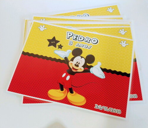 Jogo Americano Personalizado do Mickey