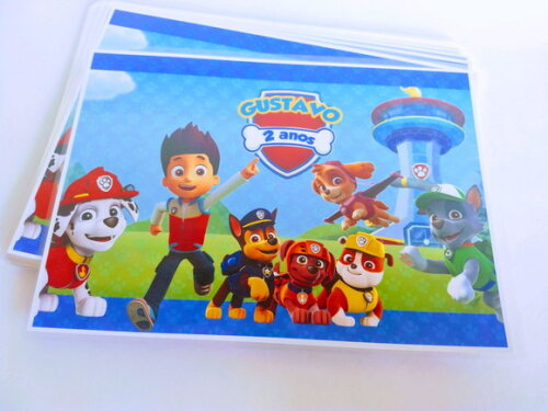 Jogo Americano Personalizado Patrulha Canina