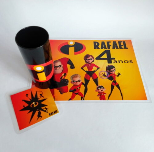Jogo Americano Personalizado os Incríveis