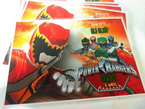 Jogo Americano Personalizado Power Rangers