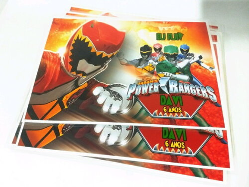 Jogo Americano Personalizado Power Rangers