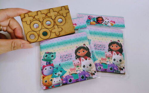 Jogo da Velha Personalizado a Casa Mágica de Gabby
