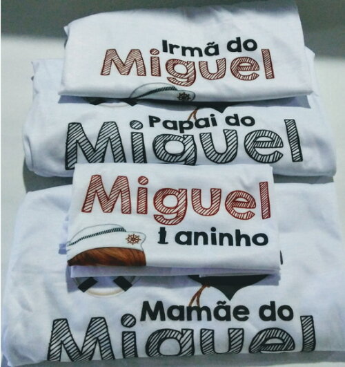 kit 3 Camiseta personalizada Marinheiro