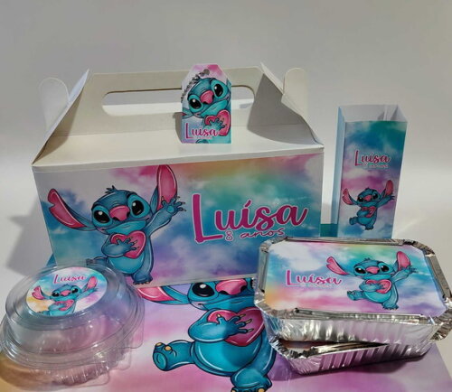 Kit Caixa Festa na Escola Stitch