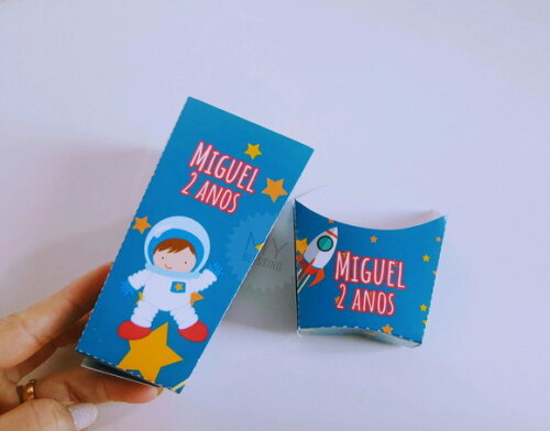 Kit Caixas de Pipoca e Batata Personalizadas