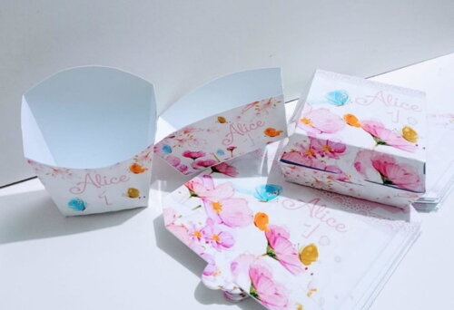 Kit Caixas Hambúrguer, Batata e Mini Dog Personalizadas
